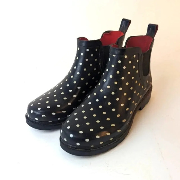Capelli New York Polka Dot Rain Booties - 8 - Picture 1 of 9